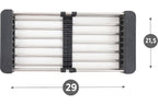 Égouttoir à vaisselle extensible en acier inoxydable