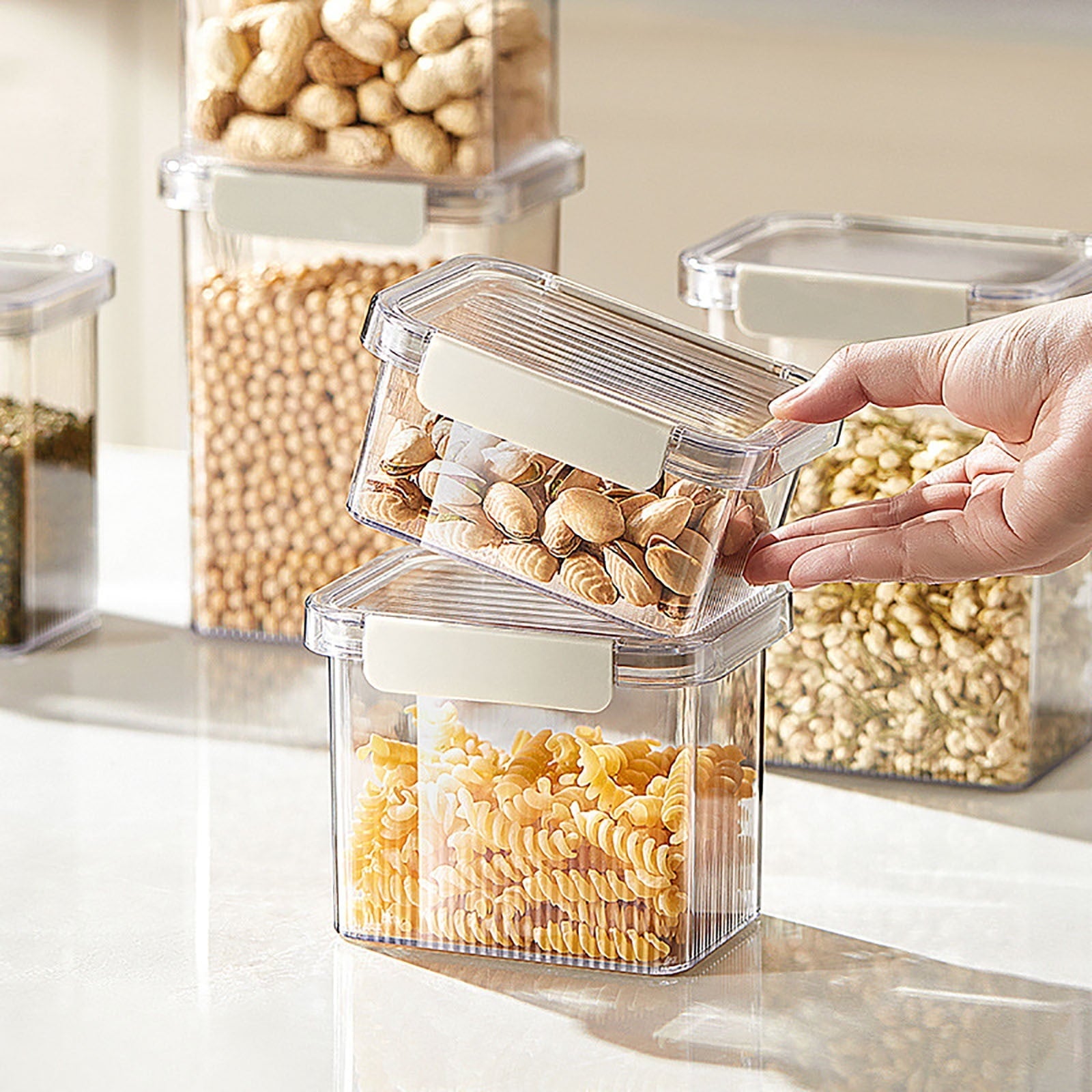 Pot Transparent Scellé, Avec Couvercle De Cuisine