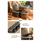  Transformez votre rangement avec les boîtes Élegani !

✅ 20 pièces polyvalentes : 5 tailles adaptées à vos besoins (0,3L à 1,8L).

🔒 Couvercles hermétiques : Protègent contre l’humidité et les parasites.

🍚 Idéal pour cuisine/bureau : Aliments secs, riz, pâtes, ou matériel de bricolage.

🧼 Facile à nettoyer : Passe au lave-vaisselle pour une hygiène impeccable.
→ Conseil : Ajoutez un call-to-action comme « Voir les tailles disponibles ➡️ 